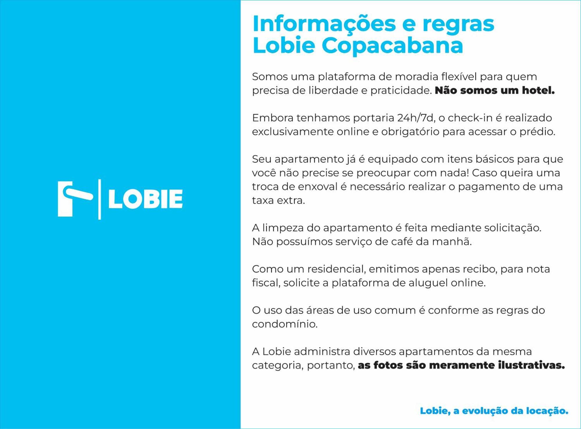 Lobie Copacabana Apartment Rio de Janeiro Exterior photo